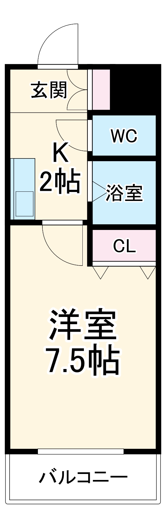 EAST WINGⅢの間取り