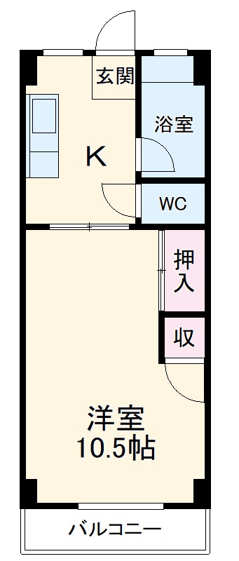 赤坪公園マンションの間取り