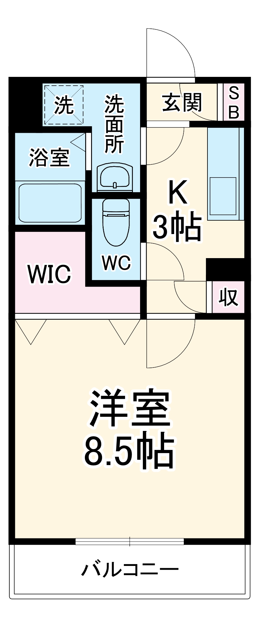 S・ポワールの間取り