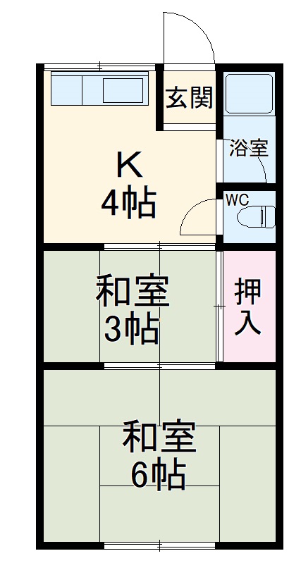 ますみ荘の間取り