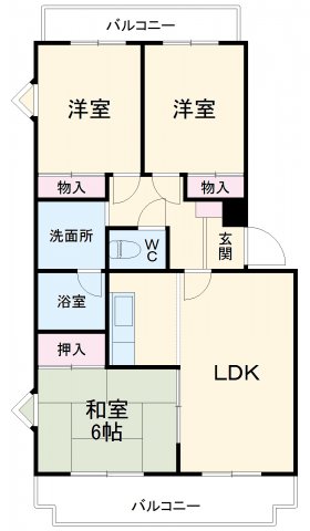 エステート篠木の間取り
