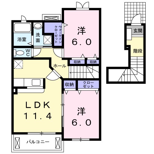 エバーフィールドⅡの間取り