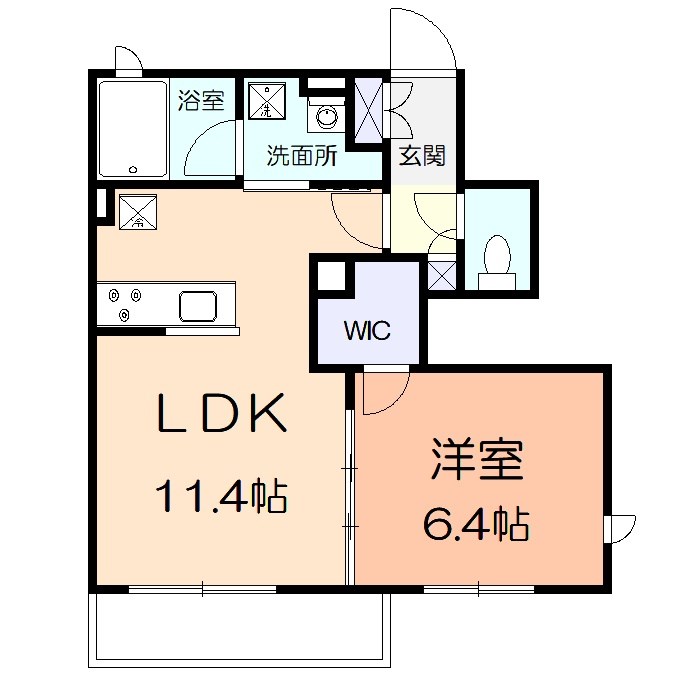 オレンジコートの間取り