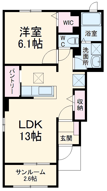 パイン フォーチュンの間取り