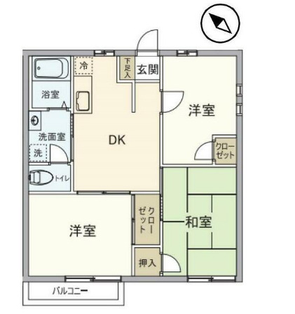 ファミール河本の間取り