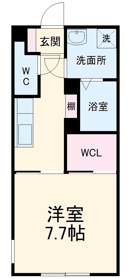 LUORE名駅の間取り
