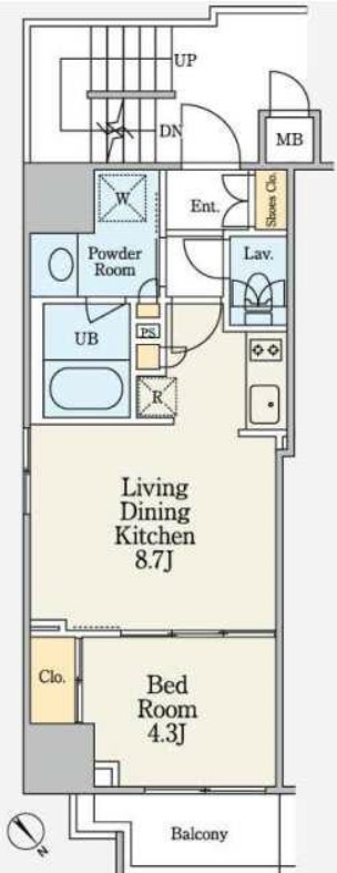 クレストコート大塚Ⅱの間取り