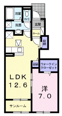 フランプロムナード　Ⅱの間取り