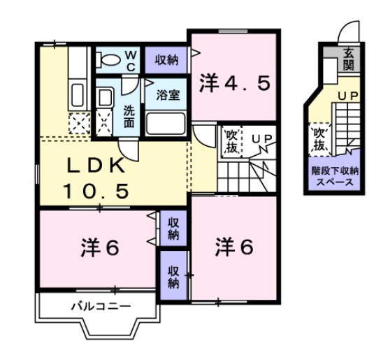 セピア高津 弐番館の間取り