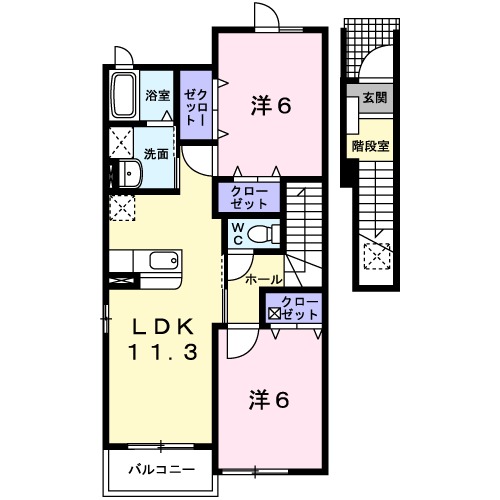 シャテーニュの間取り
