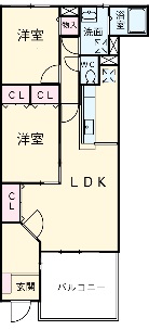 エスポワールⅡの間取り