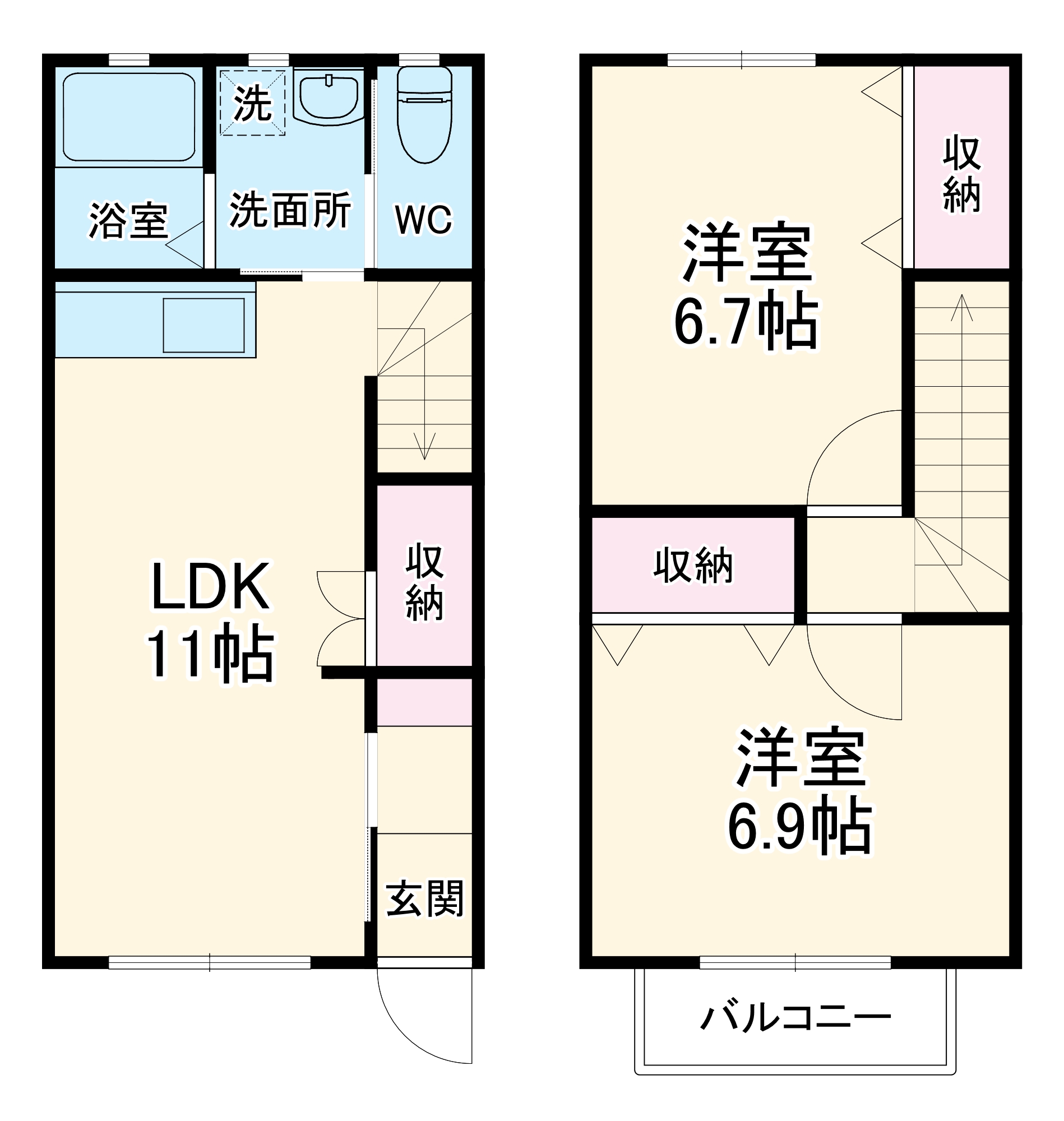 ムーンテラスⅡの間取り