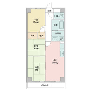 レジディア日比野の間取り