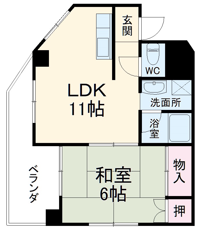 末広マンションの間取り