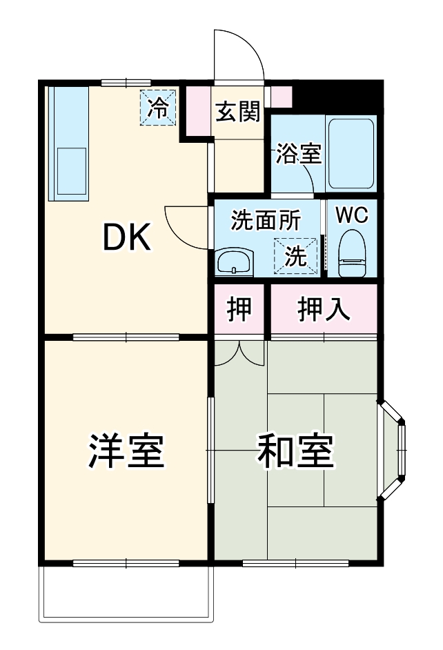 フラットベル三山の間取り