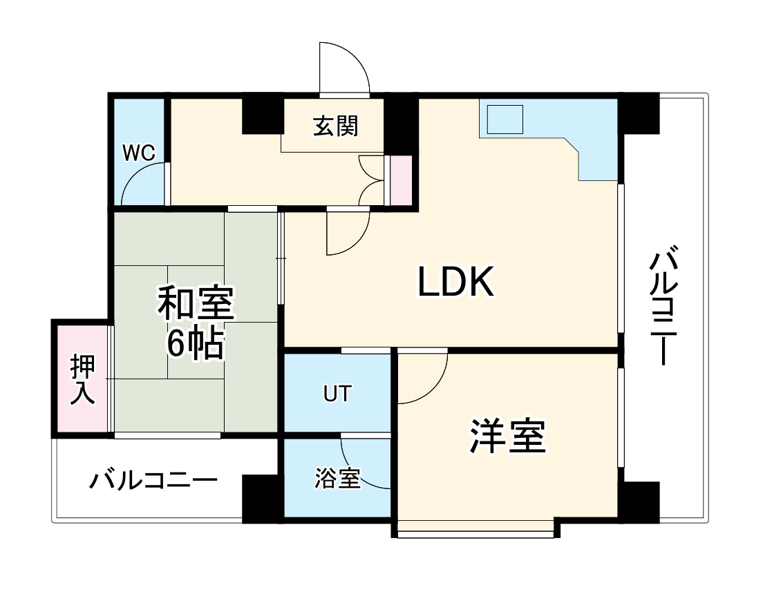 セゾン四日市の間取り
