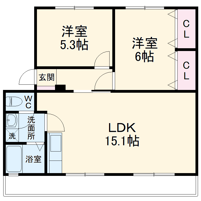 グリーンハイツの間取り