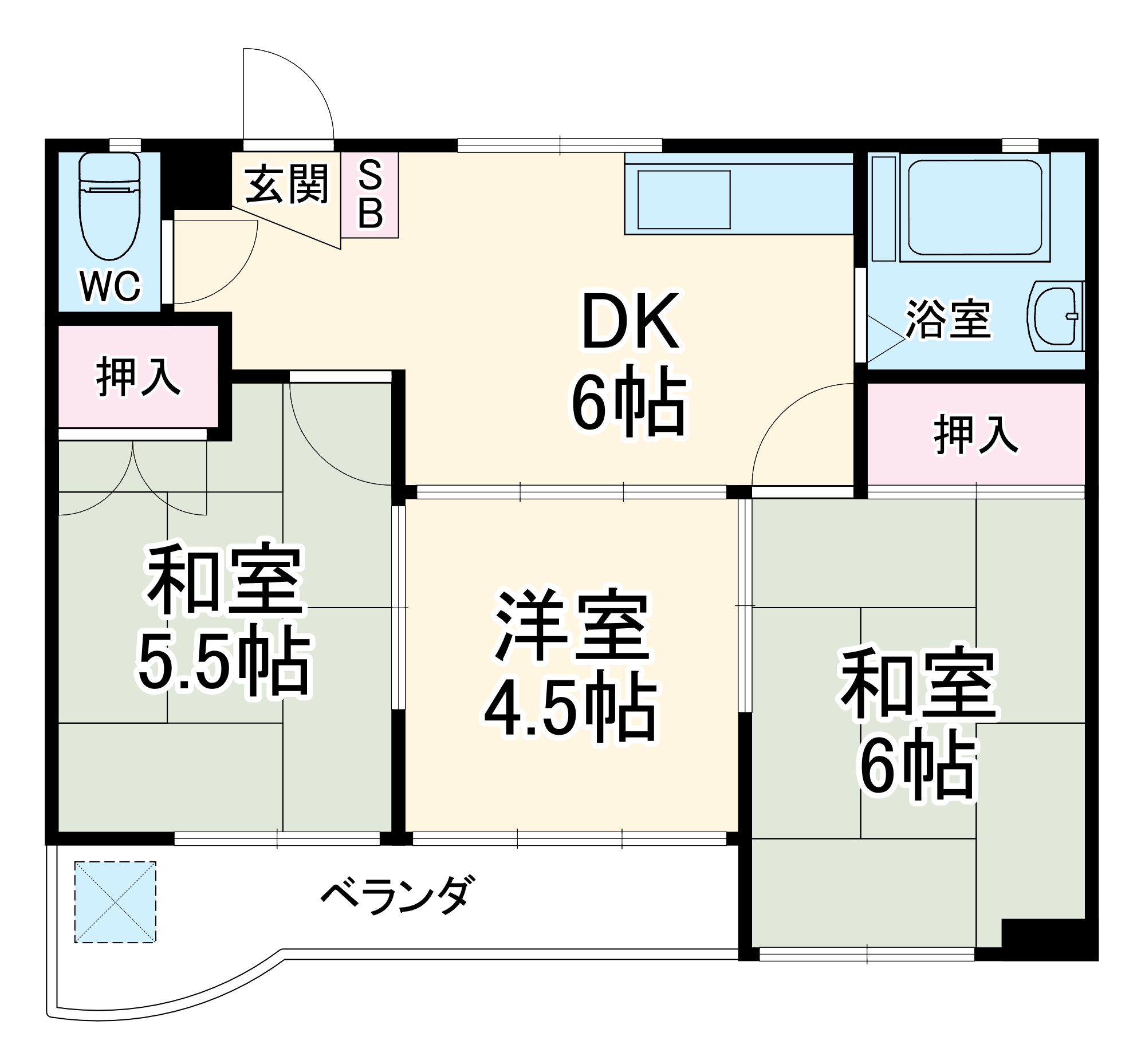 カーサバレンシアときわの間取り