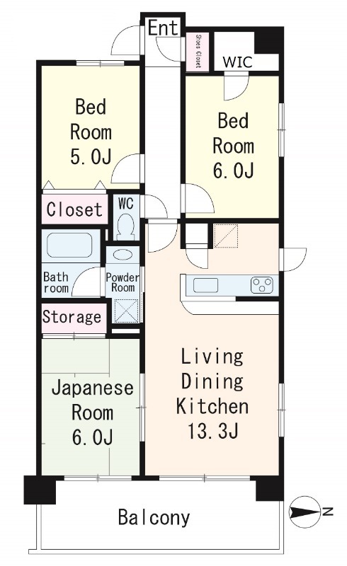 Casa del mareの間取り