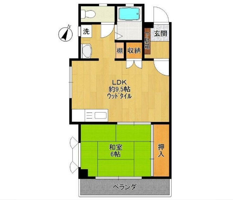 ハイツみずほの間取り