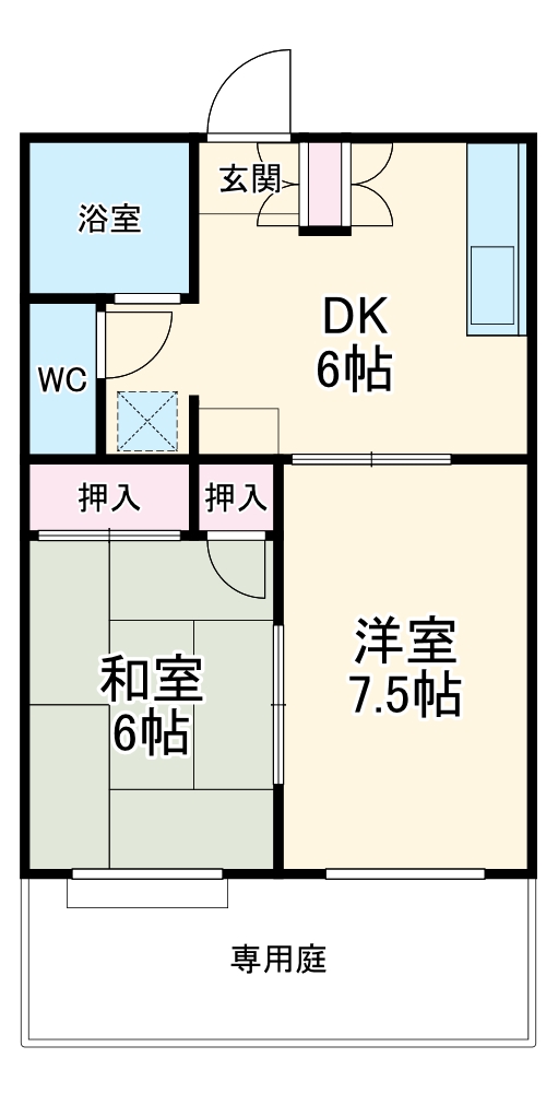 ハイツ蓑川の間取り