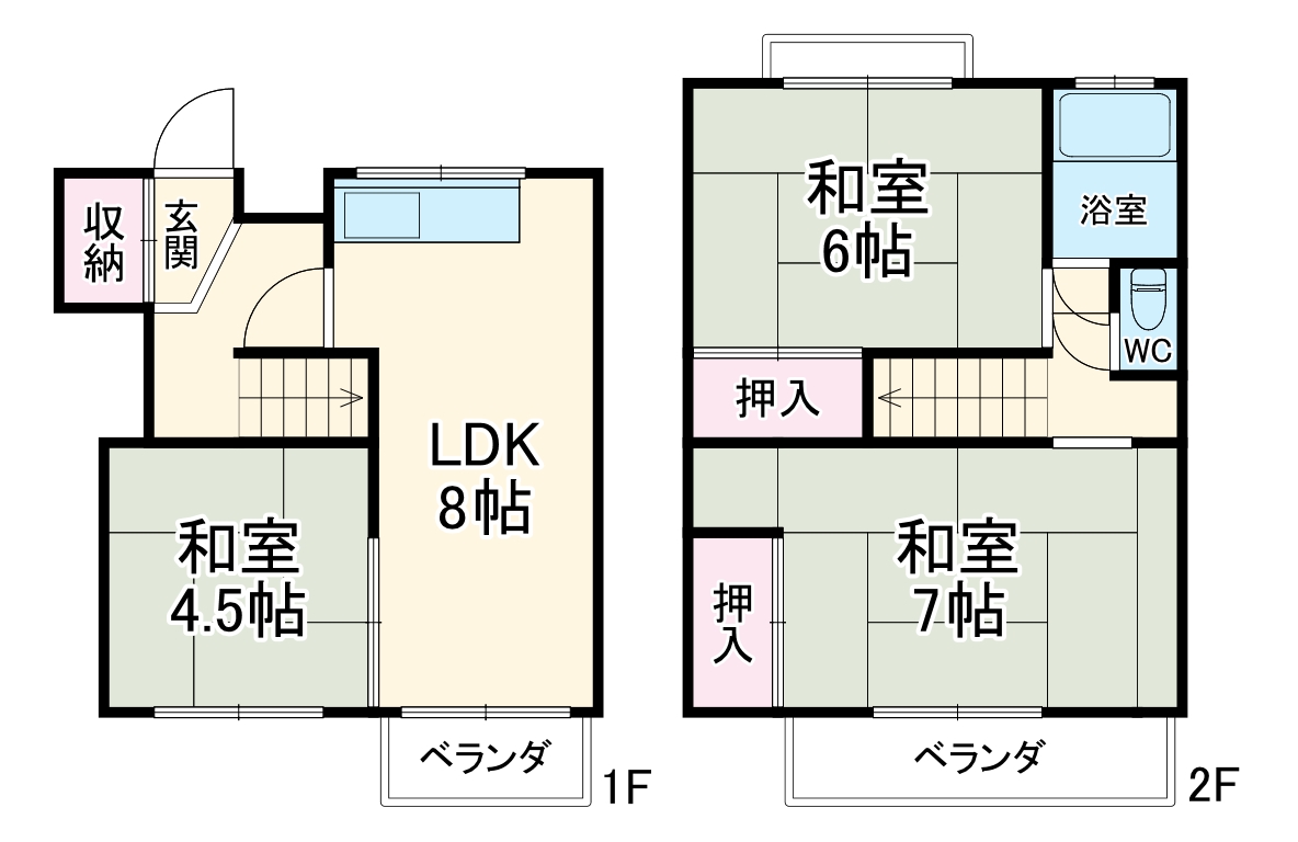 ワイズタウン 3棟の間取り