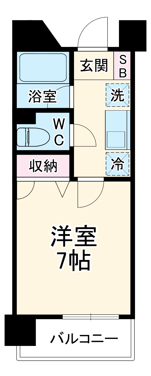 フォンテーヌ21の間取り