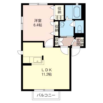 MIMOSA COURTの間取り