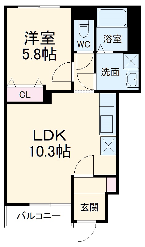 アンソレイエの間取り