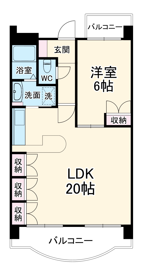 クレール浜松Ⅱの間取り