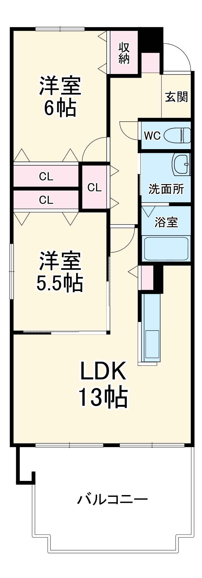 ブランニューコートの間取り