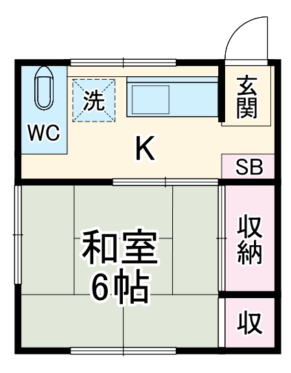 大岡アパートの間取り