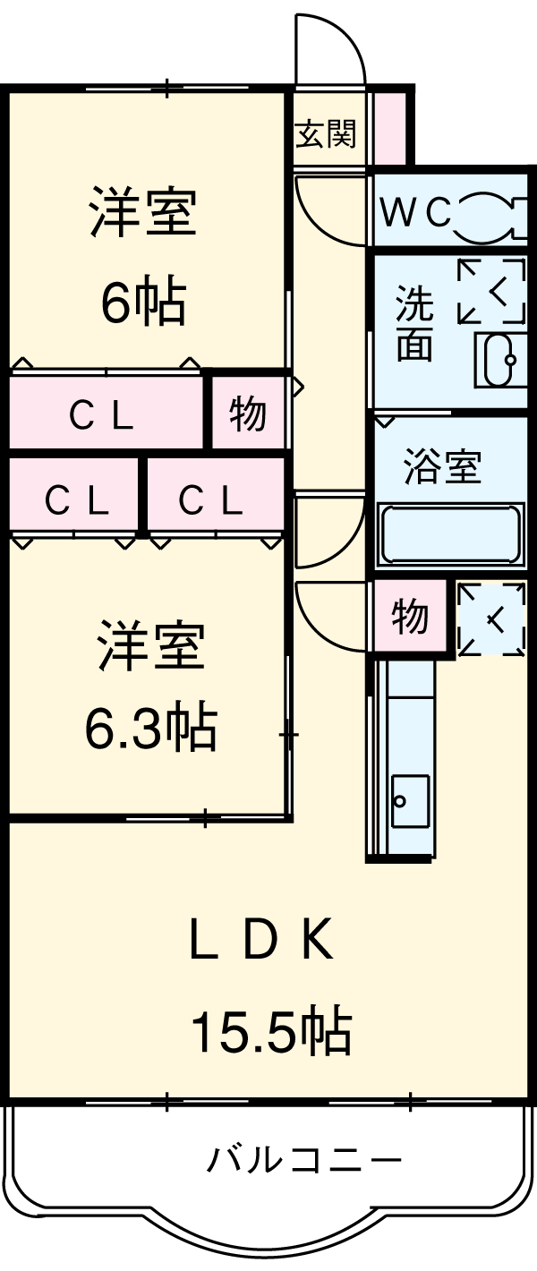 アンシャンテの間取り