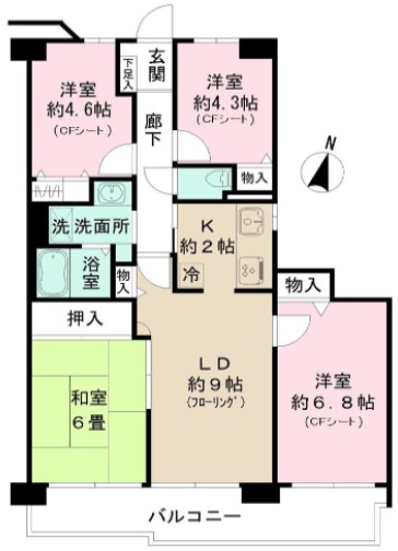 ハイラーク新赤羽の間取り