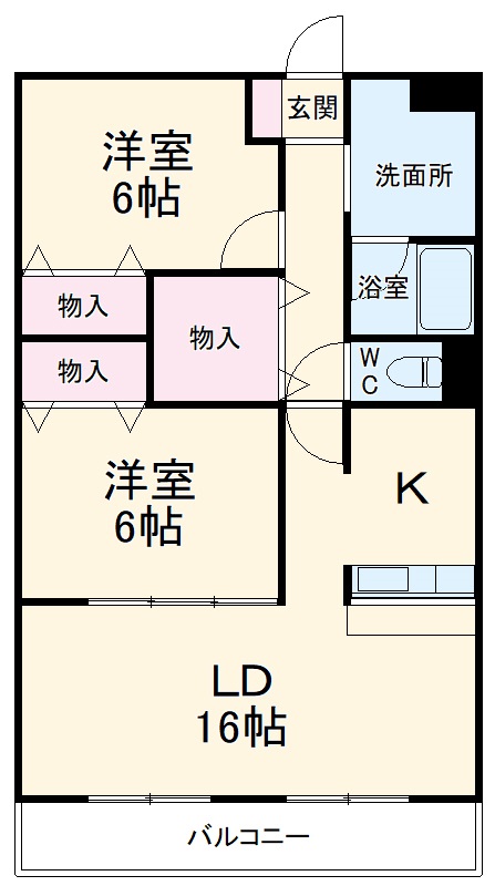 M・あしたばの間取り