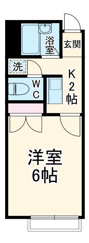 Ｍ＆Ｓ５８・205号室の間取り