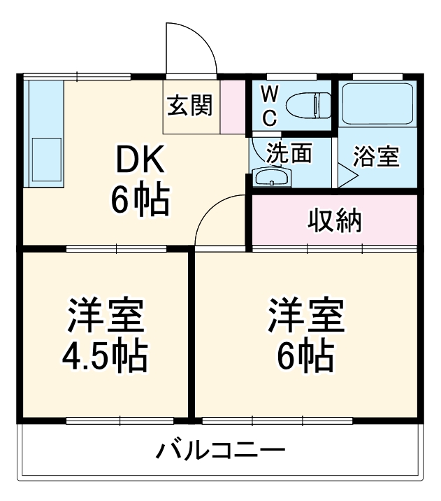 シティハイツ藤の間取り