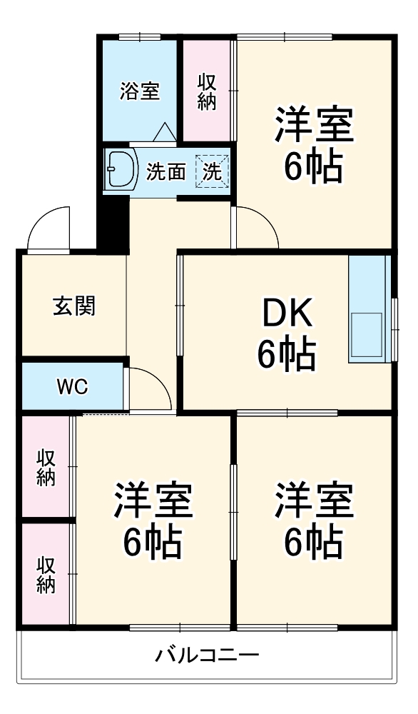 マンション杉の間取り