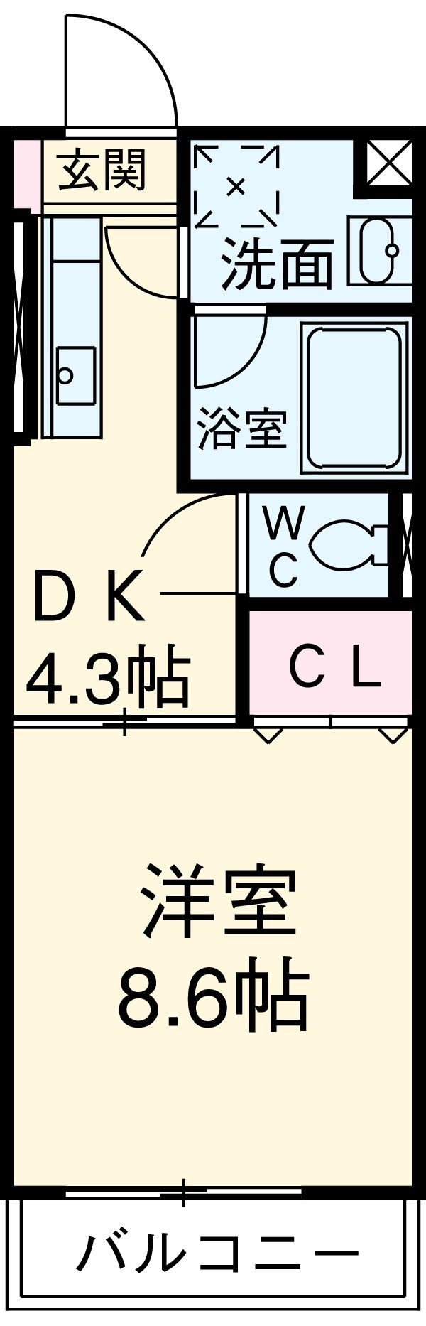 エクセル伊勢山Ⅱの間取り