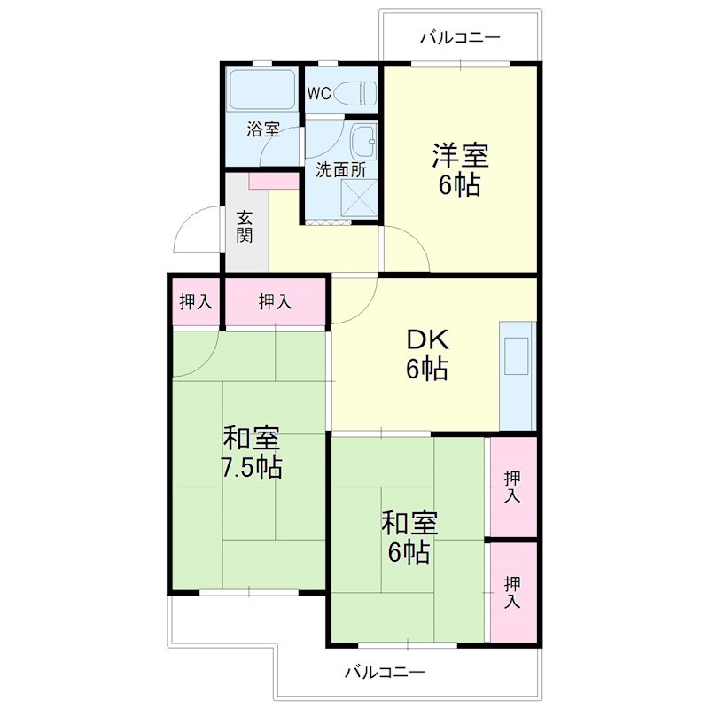 マンションラフィーネの間取り