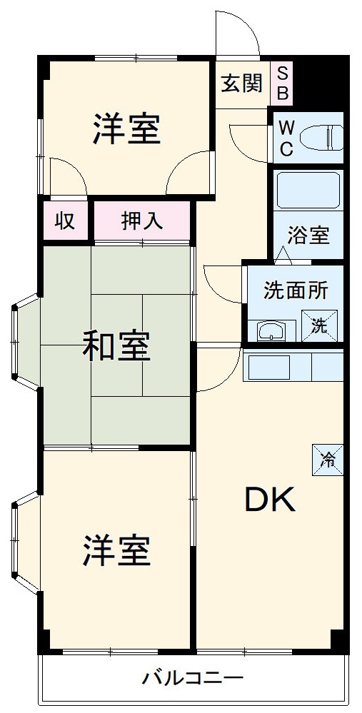 エスポワール若宮の間取り