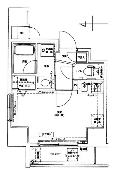 ドルチェ中野壱番館の間取り