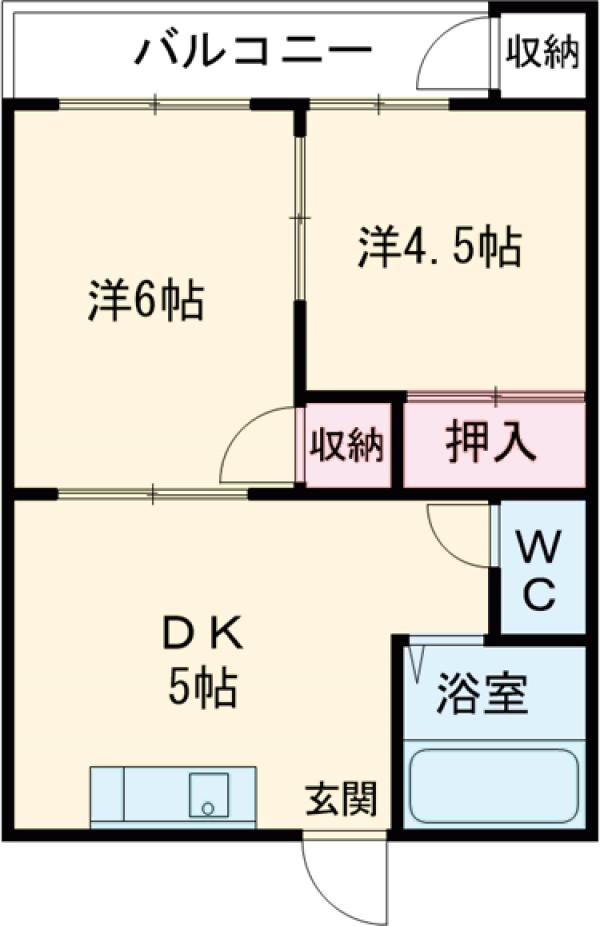 コーポ白樺の間取り