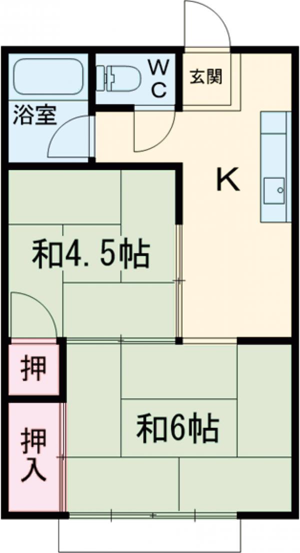 ハイツタケシマの間取り