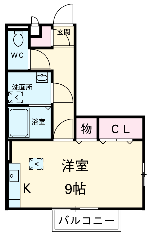 ジーニアル中田の間取り