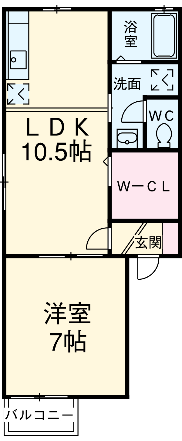 フロンティア大手の間取り
