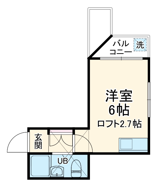 ＩＫＩ妙蓮寺・102号室の間取り