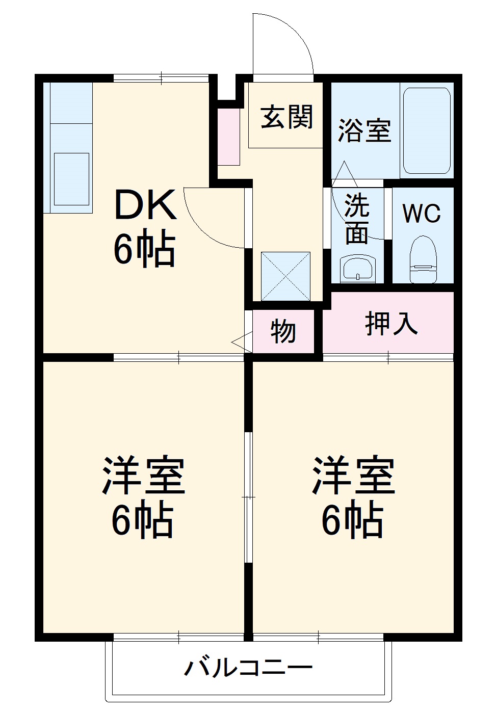 コリーヌ東寺尾の間取り
