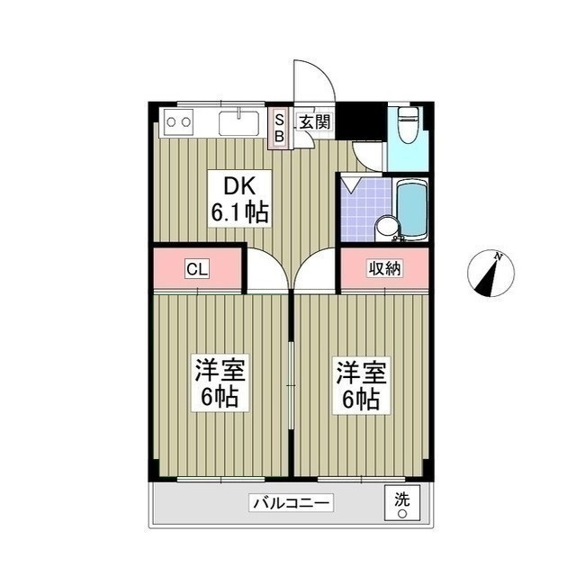 コーポベルの間取り