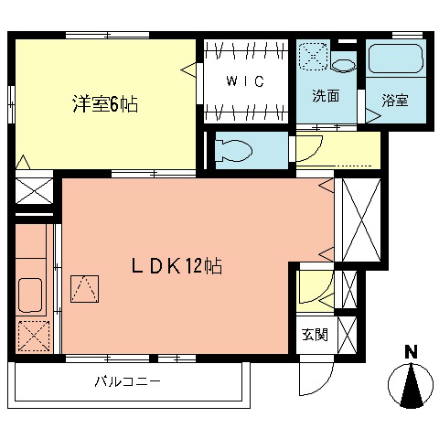 ヴィラプレザントⅠの間取り